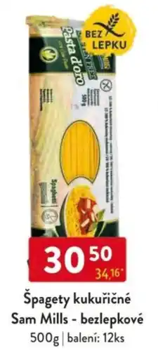 Qanto Špagety kukuřičné Sam Mills - bezlepkové nabídka