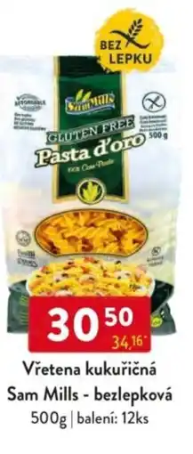 Qanto Vřetena kukuřičná Sam Mills - bezlepková nabídka