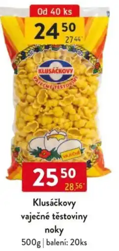 Qanto Klusáčkovy vaječné těstoviny noky nabídka