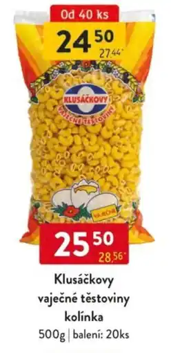 Qanto Klusáčkovy vaječné těstoviny kolínka nabídka