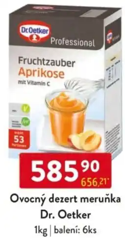 Qanto Ovocný dezert meruňka Dr. Oetker nabídka