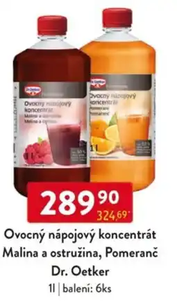 Qanto Ovocný nápojový koncentrát Malina a ostružina, Pomeranč Dr. Oetker nabídka