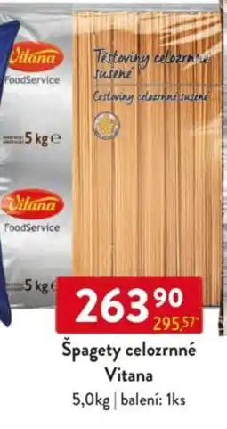 Qanto Špagety celozrnné Vitana nabídka