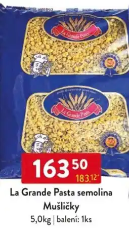 Qanto La Grande Pasta semolina Mušličky nabídka