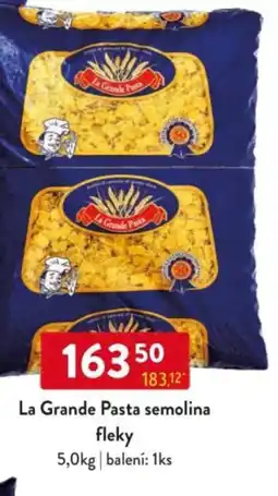 Qanto La Grande Pasta semolina fleky nabídka