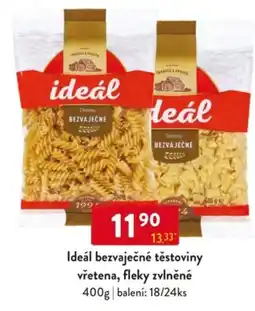 Qanto Ideál bezvaječné těstoviny vřetena, fleky zvlněné nabídka