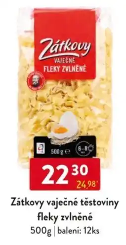 Qanto Zátkovy vaječné těstoviny fleky zvlněné nabídka