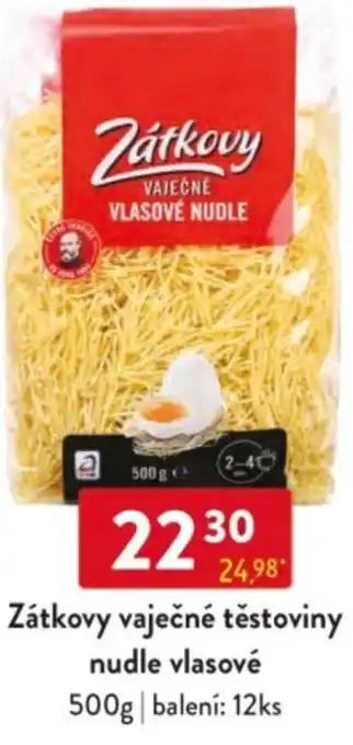 Qanto Zátkovy vaječné těstoviny nudle vlasové nabídka