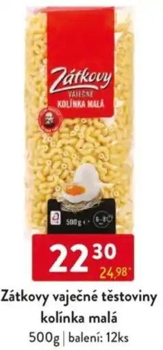 Qanto Zátkovy vaječné těstoviny kolínka malá nabídka