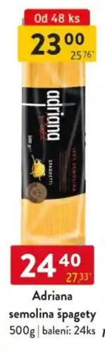 Qanto Adriana semolina špagety nabídka
