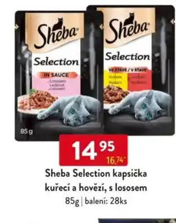 Qanto Sheba Selection kapsička kuřecí a hovězí, s lososem nabídka