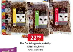 Qanto Fine Cat Adlut granule pro kočky kuřecí, mix, hovězí nabídka