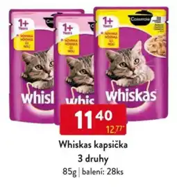 Qanto Whiskas kapsička 3 druhy nabídka