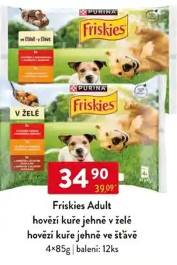 Qanto Friskies Adult hovězí kuře jehně v želé hovězí kuře jehně ve šťávě nabídka