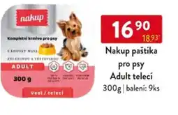 Qanto Nakup paštika pro psy Adult telecí nabídka