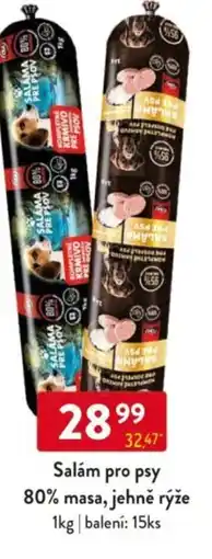 Qanto Salám pro psy 80% masa, jehně rýže nabídka