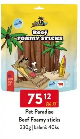 Qanto Pet Paradise Beef Foamy sticks nabídka