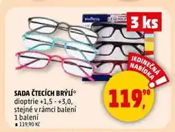 Penny Market SADA ČTECÍCH BRÝLÍ, 1 balení nabídka