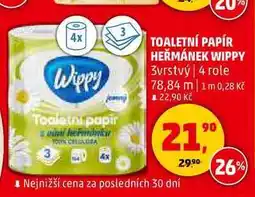 Penny Market TOALETNÍ PAPÍR HEŘMÁNEK WIPPY, 4 role nabídka