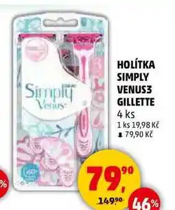 Penny Market HOLÍTKA SIMPLY VENUS3 GILLETTE, 4 ks nabídka