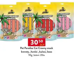Qanto Pet Paradise Cat Creamy snack krevety, hovězí, kuřecí, losos nabídka