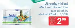 Qanto Ubrousky vlhčené Mix Fruit Pocket nabídka