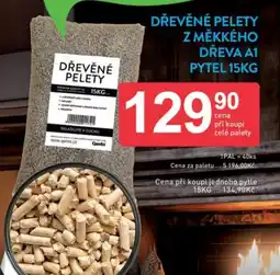 Qanto Dřevěné pelety z měkkého dřeva a1 pytel nabídka