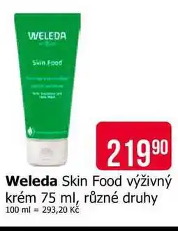 Teta Weleda Skin Food výživný krém 75 ml, různé druhy nabídka