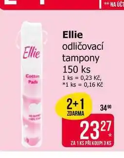 Teta Ellie odličovací tampony 150 ks nabídka