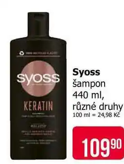 Teta Syoss šampon 440 ml, různé druhy nabídka