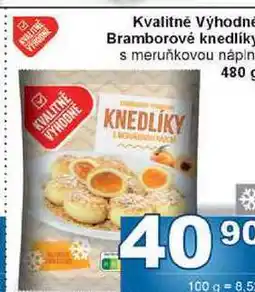 Jip Kvalitně Výhodně Bramborové knedlíky s meruňkovou náplní nabídka