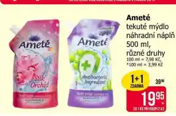 Teta Ameté tekuté mýdlo náhradní náplň 500 ml, různé druhy nabídka