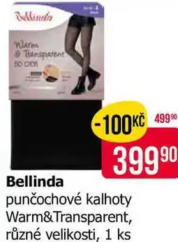 Teta Bellinda punčochové kalhoty Warm&Transparent, různé velikosti, 1 ks nabídka