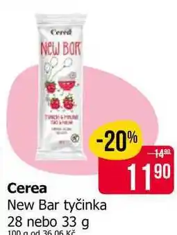 Teta Cerea New Bar tyčinka 28 nebo nabídka