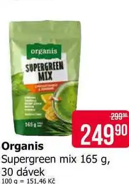 Teta Organis Supergreen mix 165 g, 30 dávek nabídka