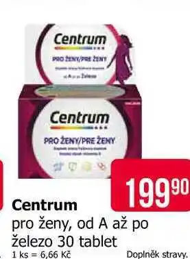 Teta Centrum pro ženy, od A až po železo 30 tablet nabídka