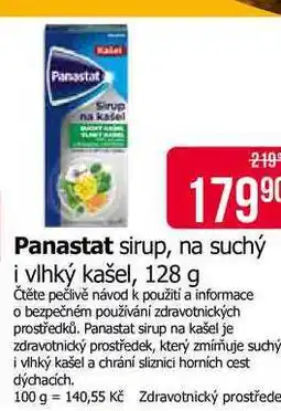 Teta Panastat sirup, na suchý i vlhký kašel nabídka
