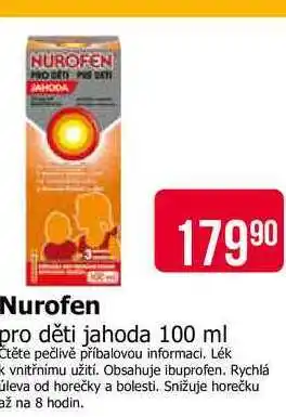 Teta Nurofen pro děti jahoda nabídka