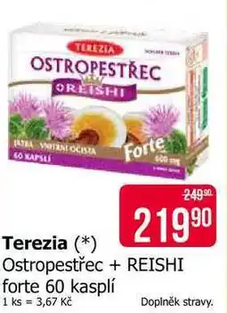 Teta Terezia Forte Ostropestřec + REISHI forte 60 kasplí nabídka