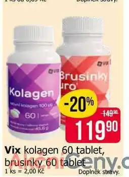 Teta Vix kolagen 60 tablet, brusinky 60 tablety nabídka