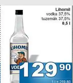 Jip Lihomil vodka 37,5% nabídka