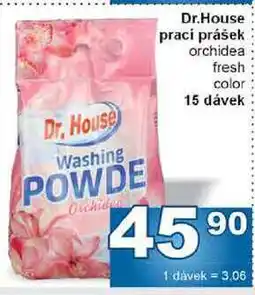 Jip Dr.House prací prášek orchidea fresh color 15 dávek nabídka