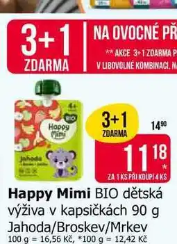 Teta Happy Mimi BIO dětská výživa v kapsičkách nabídka