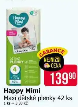 Teta Happy Mimi Maxi dětské plenky 42 ks nabídka