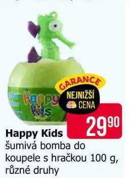 Teta Happy Kids šumivá bomba do koupele s hračkou 100 g, různé druhy nabídka