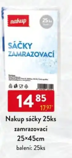 Qanto Nakup sáčky zamrazovací 25x45cm nabídka