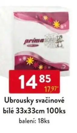 Qanto Ubrousky svačinové bílé 33x33cm nabídka