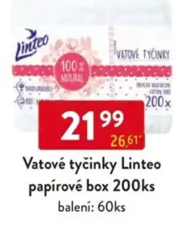 Qanto Vatové tyčinky Linteo papírové box nabídka