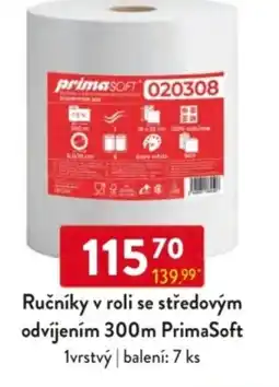 Qanto Ručníky v roli se středovým odvíjením 300m PrimaSoft nabídka