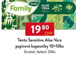Qanto Tento Sensitive Aloe Vera papírové kapesníky nabídka